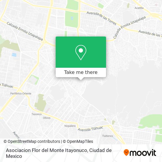 Asociacion Flor del Monte Itayonuco map