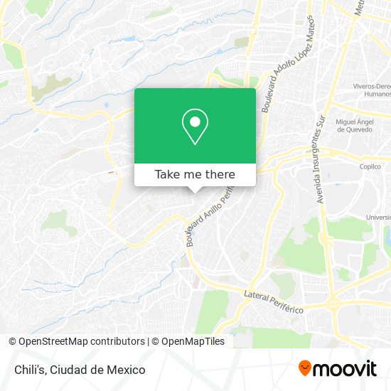 Chili's map