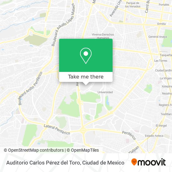 Auditorio Carlos Pérez del Toro map