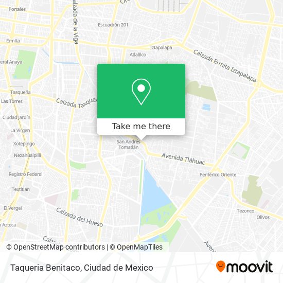 Taqueria Benitaco map