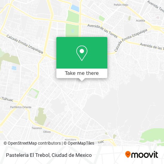 Mapa de Pasteleria El Trebol