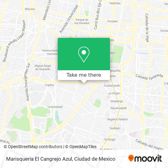 Marisquería El Cangrejo Azul map