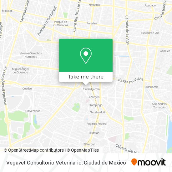 Mapa de Vegavet Consultorio Veterinario