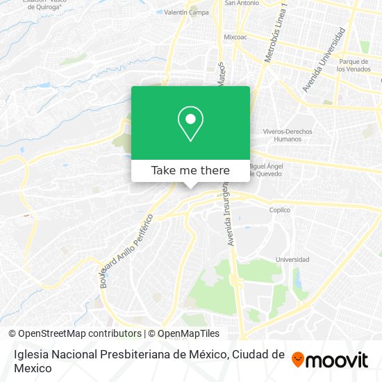 Iglesia Nacional Presbiteriana de México map