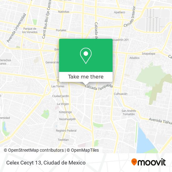 Mapa de Celex Cecyt 13