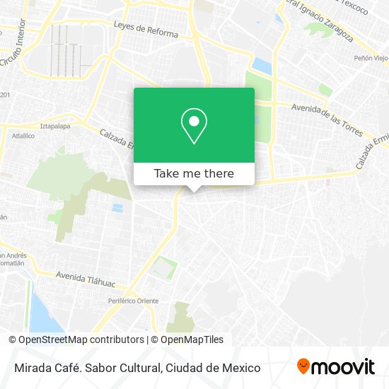 Mirada Café. Sabor Cultural map