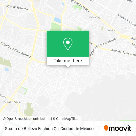 Mapa de Studio de Belleza Fashion Ch