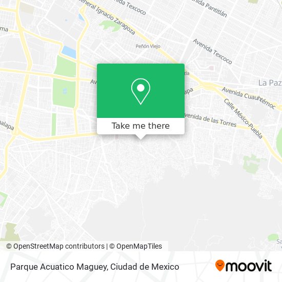 Parque Acuatico Maguey map