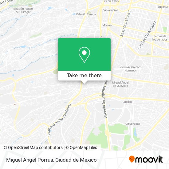 Miguel Angel Porrua map