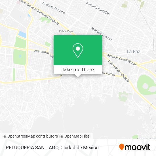 Mapa de PELUQUERIA SANTIAGO