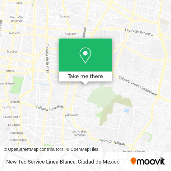 Mapa de New Tec Service Linea Blanca