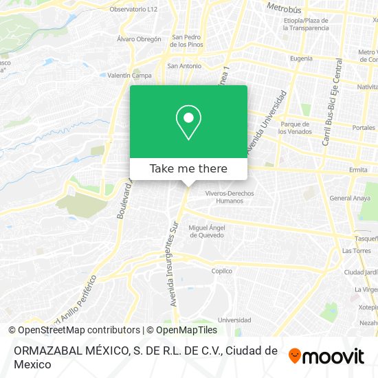 ORMAZABAL MÉXICO, S. DE R.L. DE C.V. map