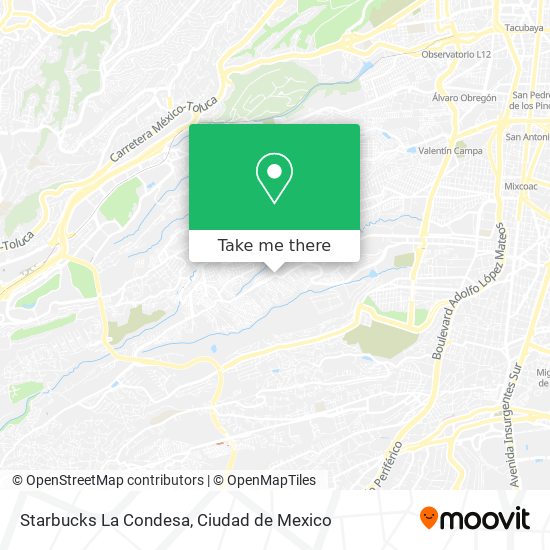 Starbucks La Condesa map