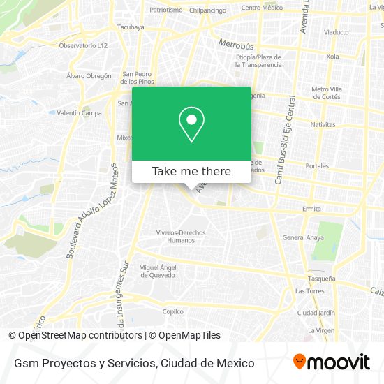 Gsm Proyectos y Servicios map