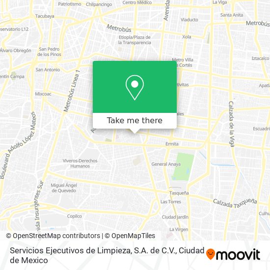 Mapa de Servicios Ejecutivos de Limpieza, S.A. de C.V.