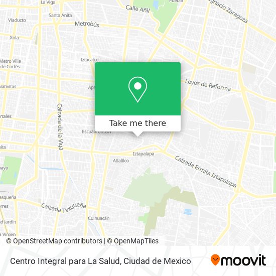 Mapa de Centro Integral para La Salud