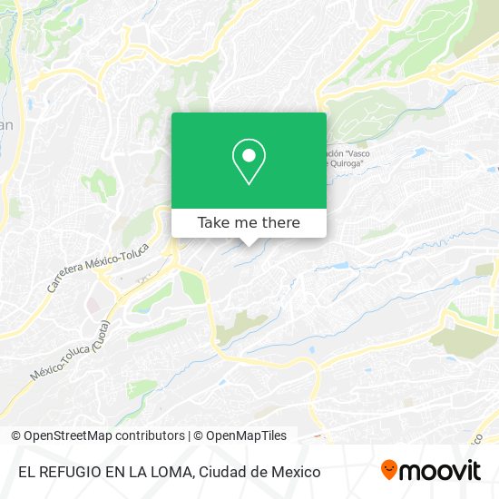 EL REFUGIO EN LA LOMA map