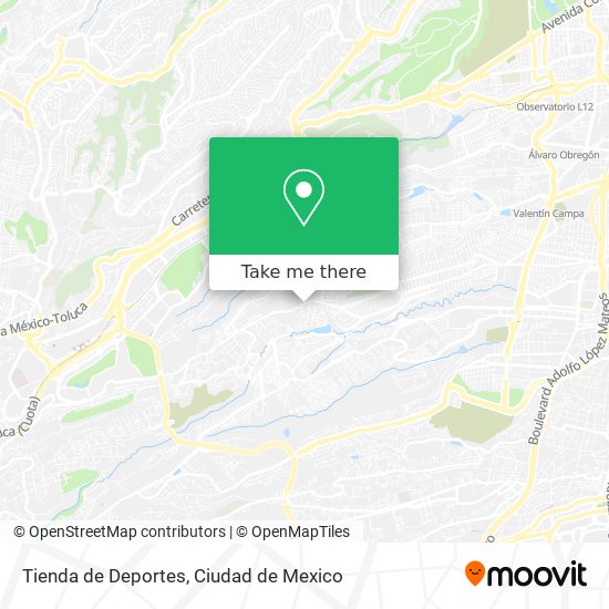 Tienda de Deportes map