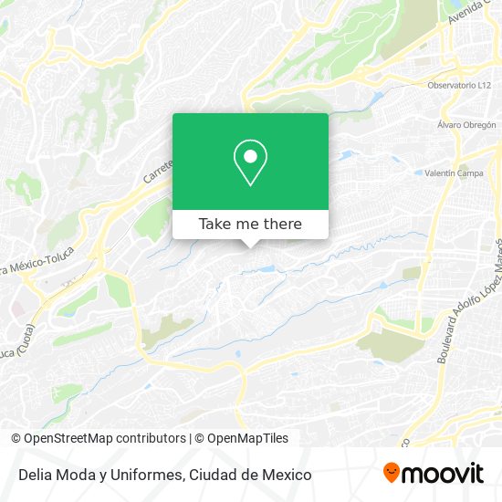 Delia Moda y Uniformes map