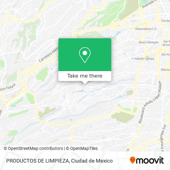 PRODUCTOS DE LIMPIEZA map