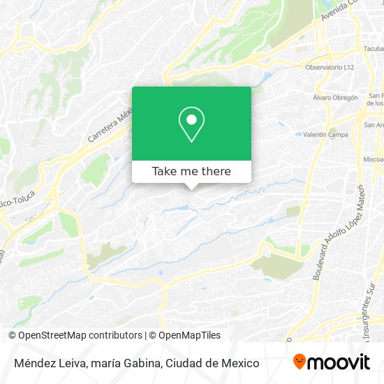 Méndez Leiva, maría Gabina map