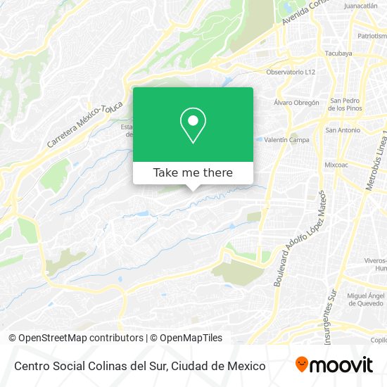 Centro Social Colinas del Sur map