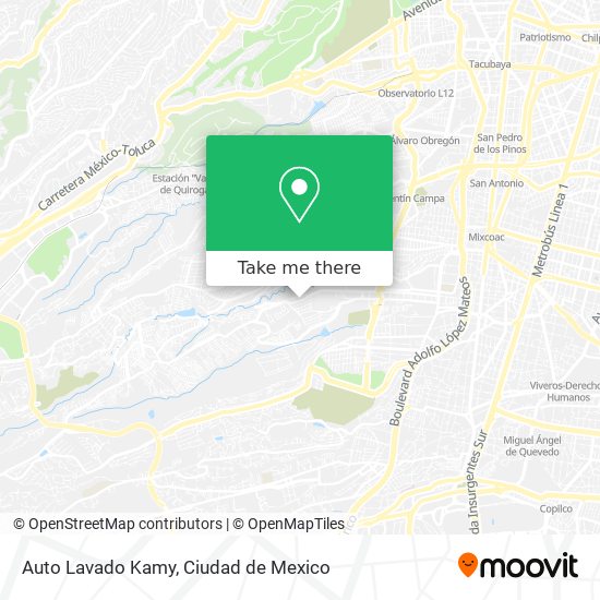 Mapa de Auto Lavado Kamy