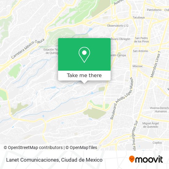 Lanet Comunicaciones map