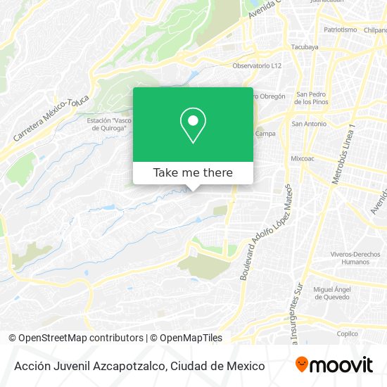 Mapa de Acción Juvenil Azcapotzalco