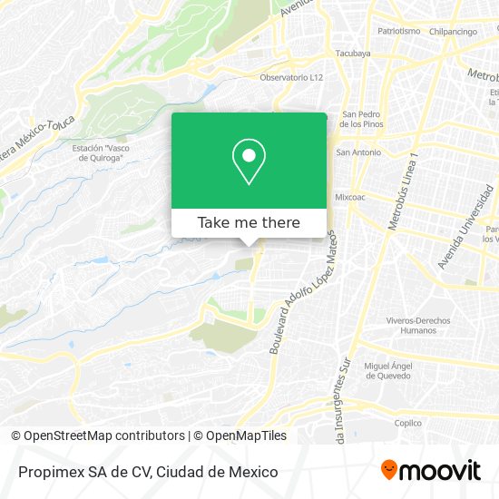 Propimex SA de CV map