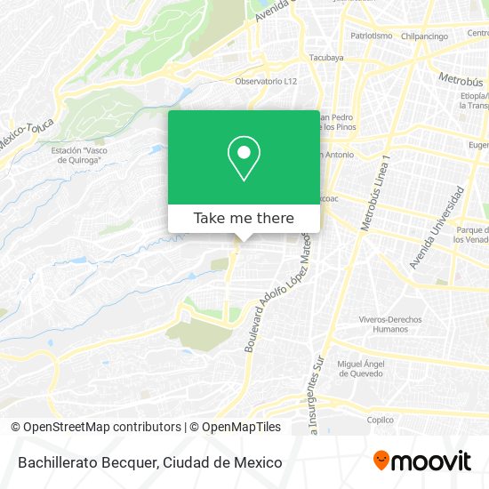 Bachillerato Becquer map