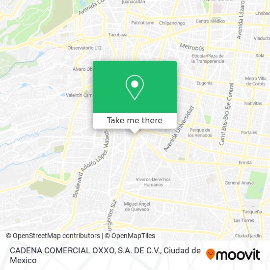 CADENA COMERCIAL OXXO, S.A. DE C.V. map