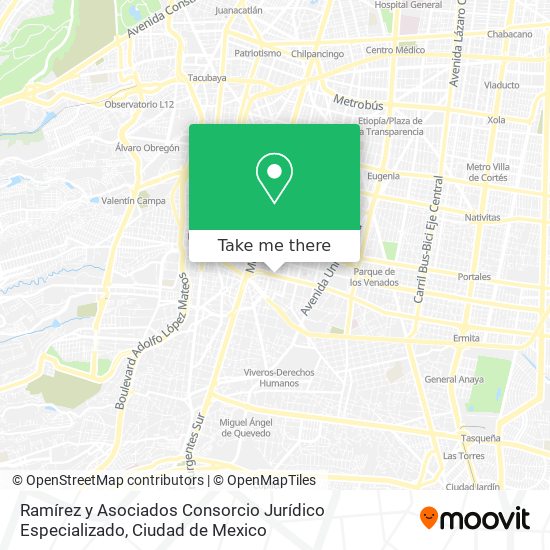 Ramírez y Asociados Consorcio Jurídico Especializado map