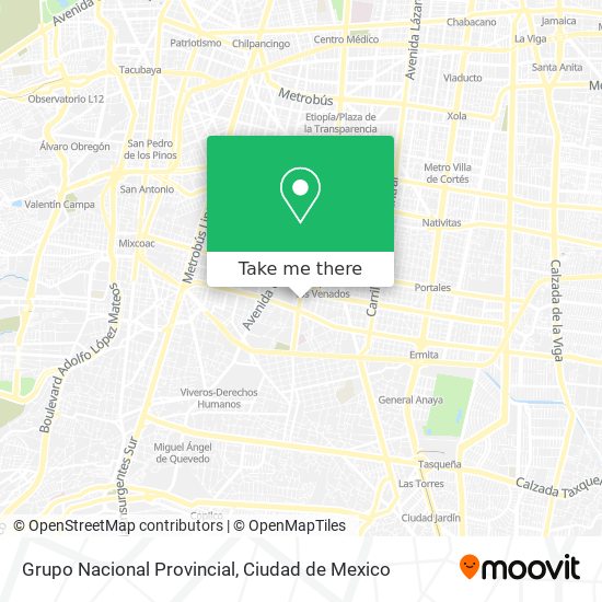 Grupo Nacional Provincial map