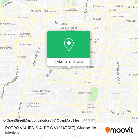 POTRO VIAJES, S.A. DE C.V.(MATRIZ) map