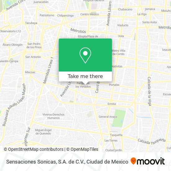 Sensaciones Sonicas, S.A. de C.V. map