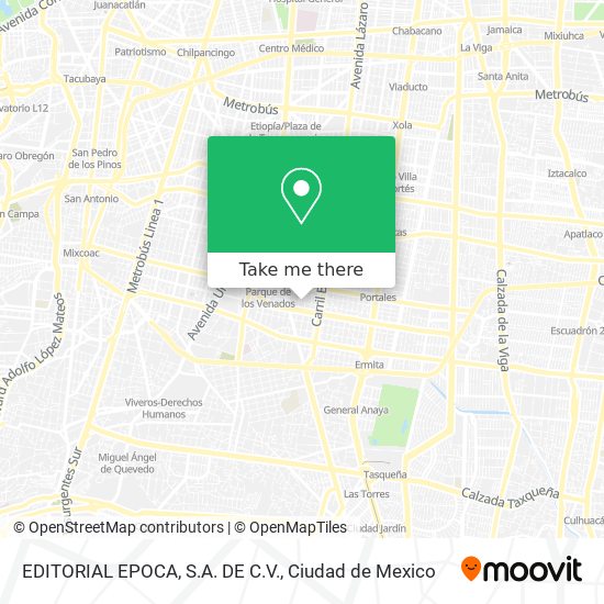 Mapa de EDITORIAL EPOCA, S.A. DE C.V.
