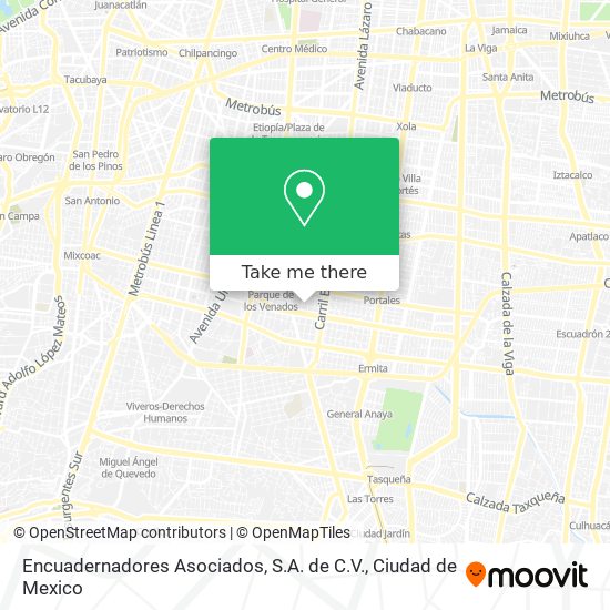 Encuadernadores Asociados, S.A. de C.V. map
