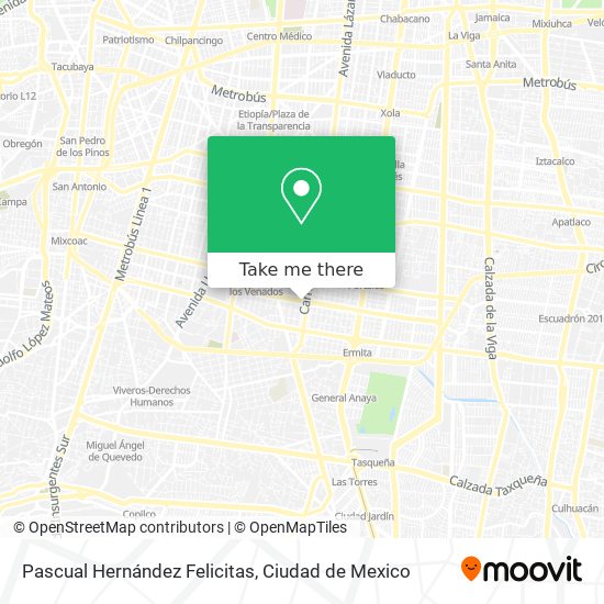 Mapa de Pascual Hernández Felicitas