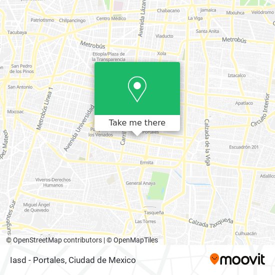 Iasd - Portales map