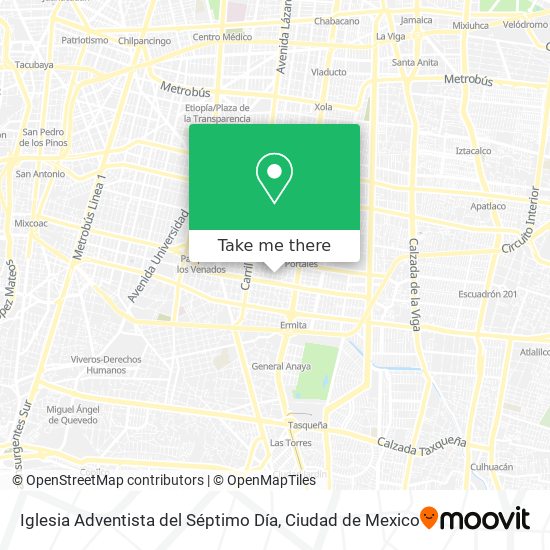 Mapa de Iglesia Adventista del Séptimo Día