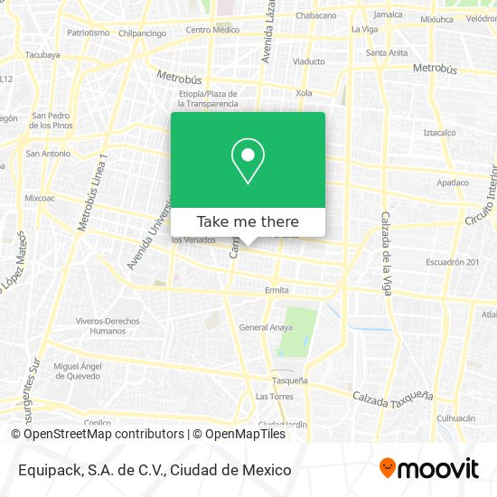 Mapa de Equipack, S.A. de C.V.
