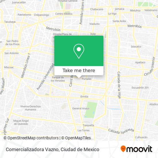 Comercializadora Vazno map