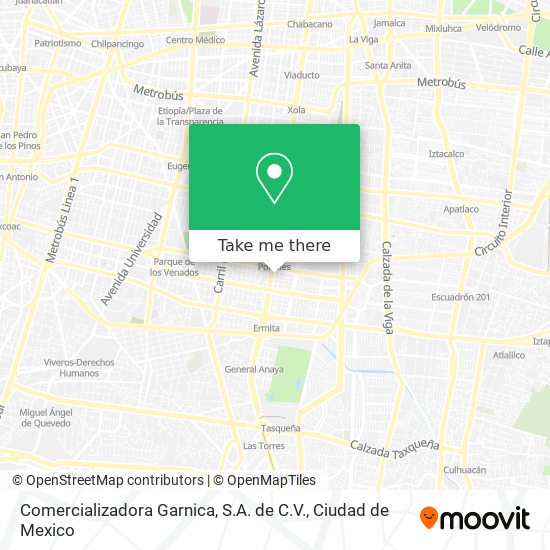 Comercializadora Garnica, S.A. de C.V. map