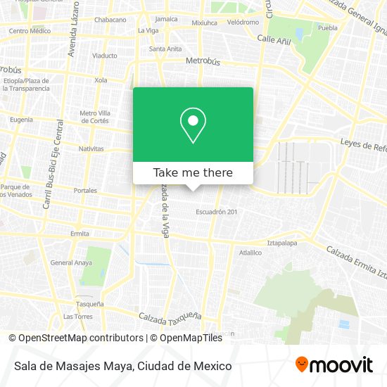 Mapa de Sala de Masajes Maya