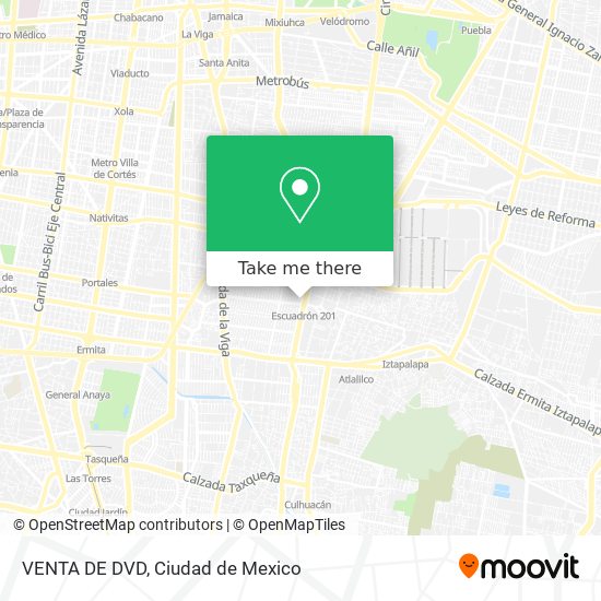 Mapa de VENTA DE DVD