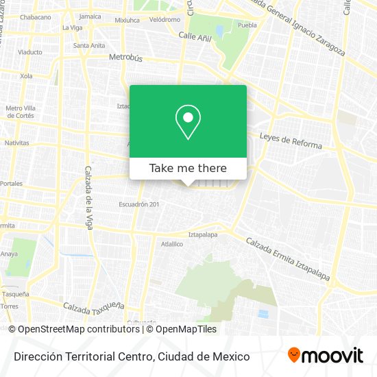 Dirección Territorial Centro map