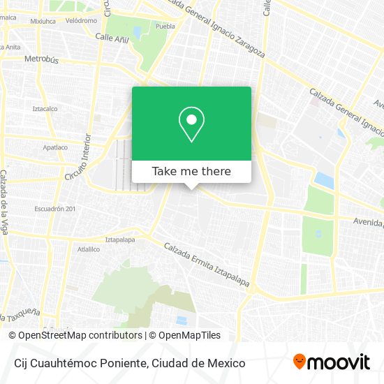 Cij Cuauhtémoc Poniente map