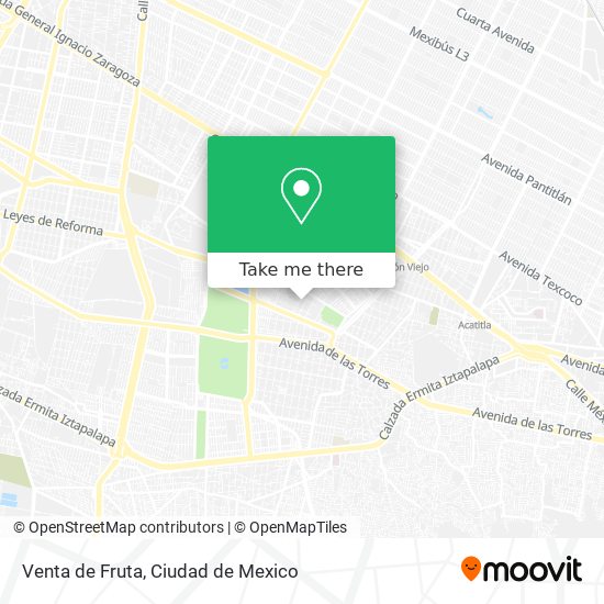 Venta de Fruta map