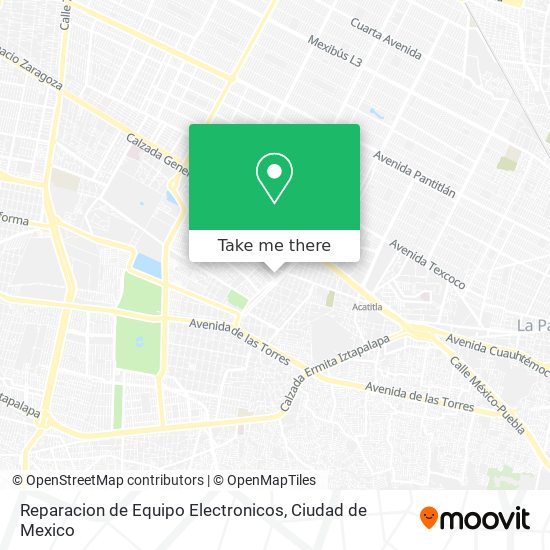 Reparacion de Equipo Electronicos map